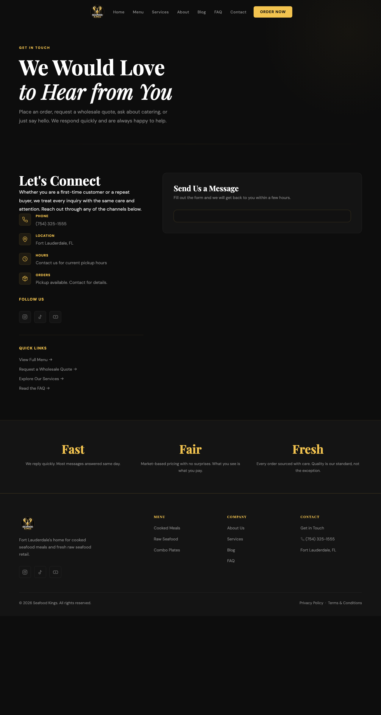 Contact page